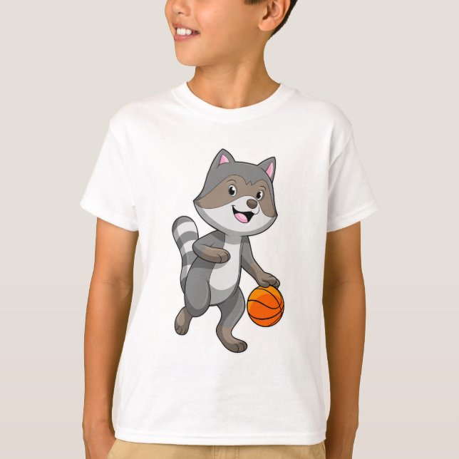 Camiseta Racoon como jogador de basquetebol (Frente)
