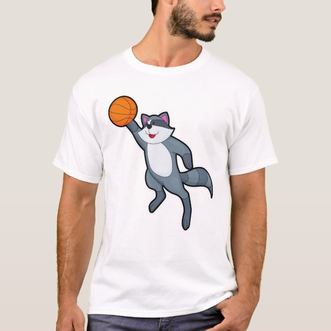 Camiseta Racoon como jogador de basquetebol (Frente)