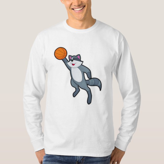 Camiseta Racoon como jogador de basquetebol (Frente)