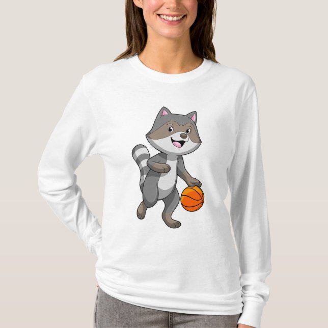 Camiseta Racoon como jogador de basquetebol (Frente)