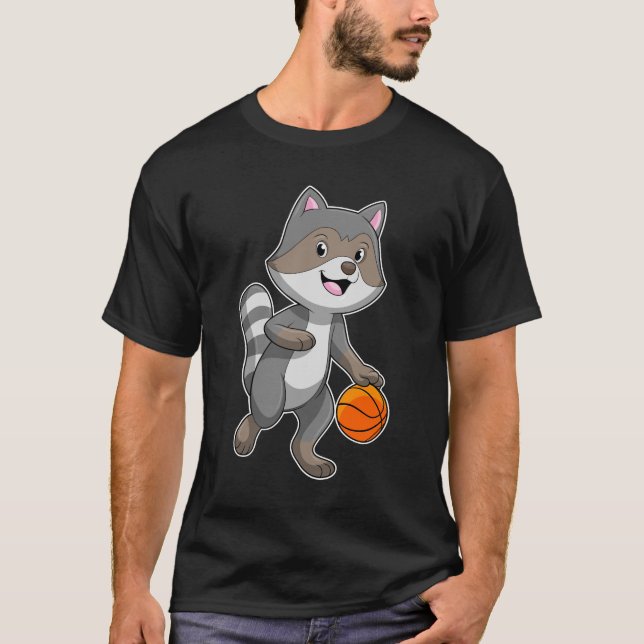 Camiseta Racoon como jogador de basquetebol (Frente)