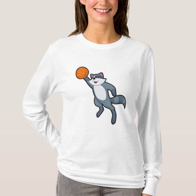 Camiseta Racoon como jogador de basquetebol (Frente)
