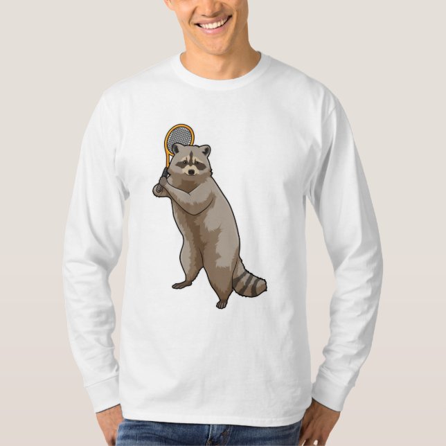 Camiseta Racoon em Tênis com raquete Tênis (Frente)