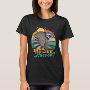 Camiseta Racoon Gifs Men Mulheres Crianças Meninas Crianças