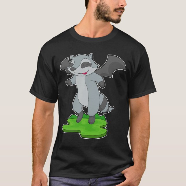 Camiseta Racoon Halloween Vampire (Frente)