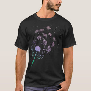Camiseta Racoon Lover Dandelion Panda Animal Raccoon