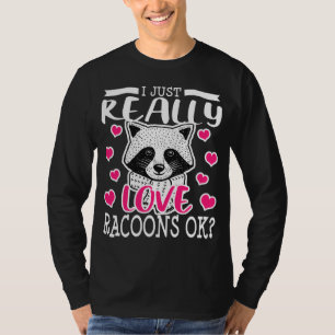 Camiseta Racoon Lover Funny Raccoon Gift Girls Women