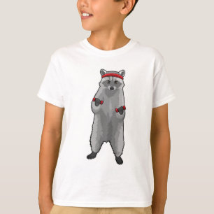 Camiseta Racoon na Malhação com Dumbbells