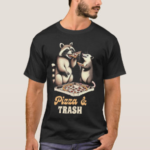 Camiseta Racoon & Ogambm Lover Pizza Lover Lover Eater Piz