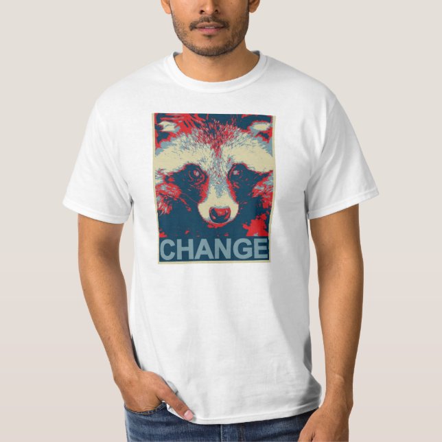 Camiseta Racoon para prezident (Frente)