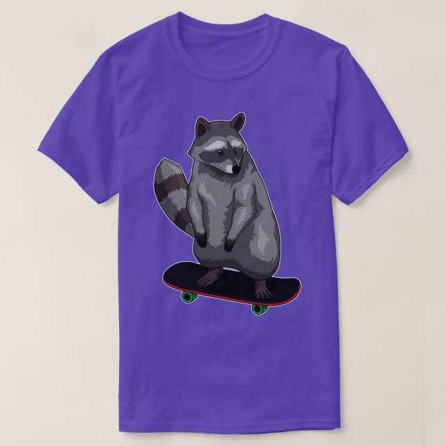 Camiseta Racoon Skater (Frente do Design)