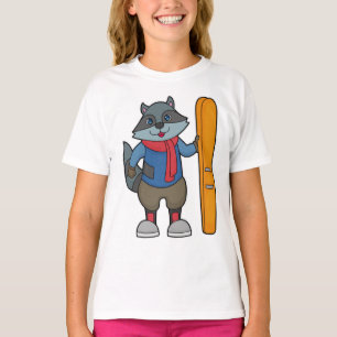 Camiseta Racoon Skier Ski