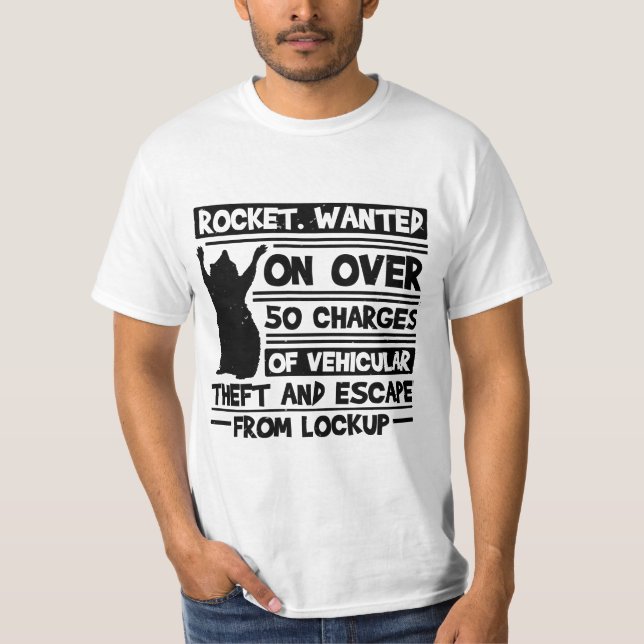 Camiseta Racoon trash trash panda thief cat street (Frente)