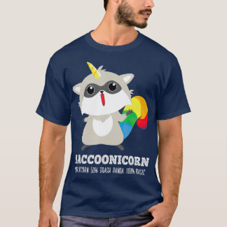 Camiseta Racoonicorn  Funny Trash Panda Raccoon Unicorn