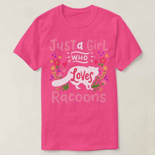 Camiseta Racoons Racoon Lover 1 (Frente do Design)