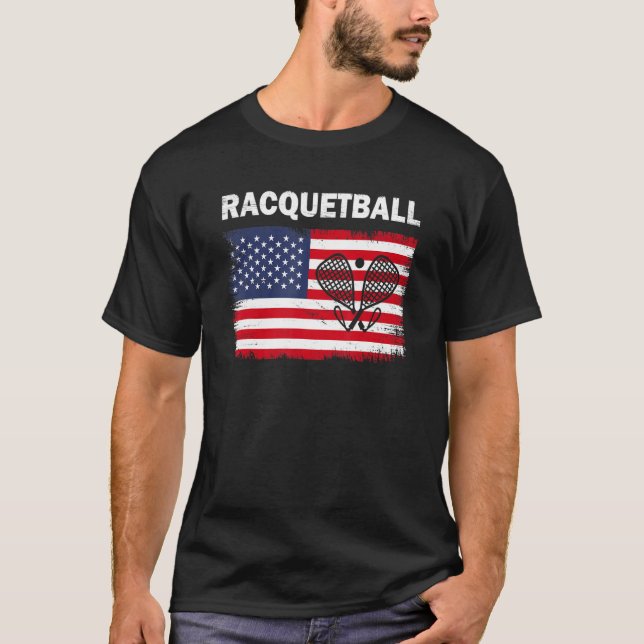 Camiseta Racquetball Player Racquetball Crew Spor (Frente)