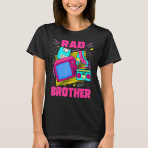 Camiseta Rad Brother 90s Nostalgia estética de 1990 Retro B