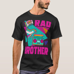 Camiseta Rad Brother 90s Nostalgia estética de 1990 Retro B