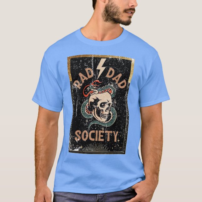 Camiseta Rad Dad Society Cool Dad Club Dad Life Fathers Day (Frente)