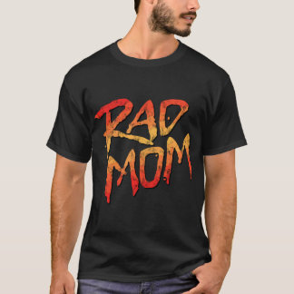 Camiseta RAD MOM - Presente Nostálgico dos anos 80 para a m