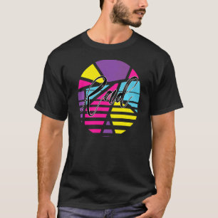 Camiseta Rad Psychedelic Design I Love The anos 80
