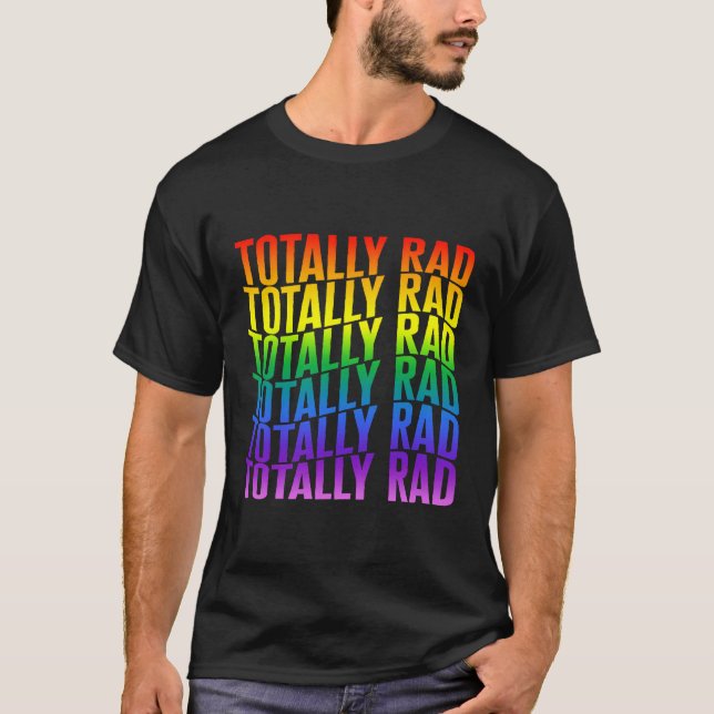 Camiseta Rad Retro Totalmente Anos 80 Oitenta Estilo Retro  (Frente)
