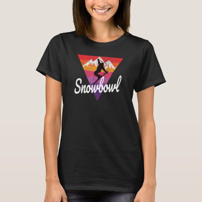 Camiseta Rad Snowbowl Arizona 80s 90s Era Skier Snowbowl Re (Frente)