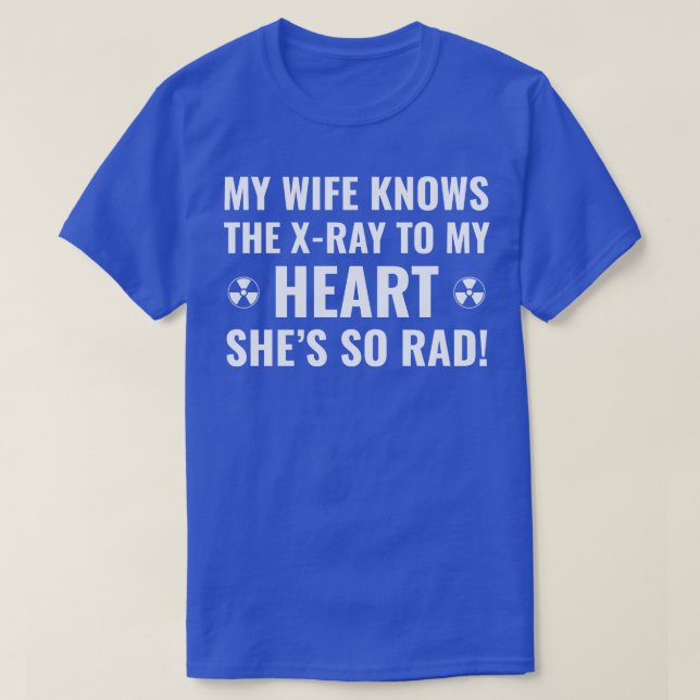 Camiseta Rad Tech Dia de os namorados Rad Tech XRay Hus (Frente do Design)
