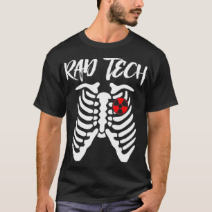 Camiseta Rad Tech Rib Cage Scan T Radiology XRay Skeleton G