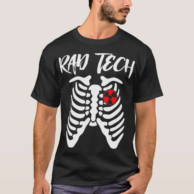 Camiseta Rad Tech Rib Cage Scan T Radiology XRay Skeleton G (Frente)