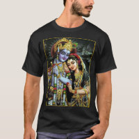 Radha-Krishna: ॐ da meia-noite divino do amor
