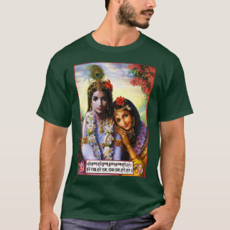 Camiseta Radha & Krishna - ॐ divino do amor