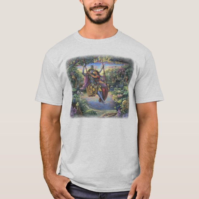 Camiseta Radha Krishna no t-shirt do balanço (Frente)
