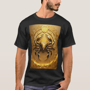 Camiseta Radiação Celestial: Zodíaco Cancer em Glorioso Dou