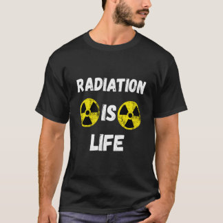 Camiseta Radiação é símbolo de risco nuclear de vida Ra