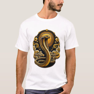 Camiseta Radiação Eterna: A Serpente do Ouro"