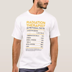 Camiseta Radiação Terapêutica Fatos Nutricionais Radioterap