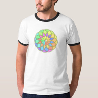Camiseta Radial Petal Geometric Design