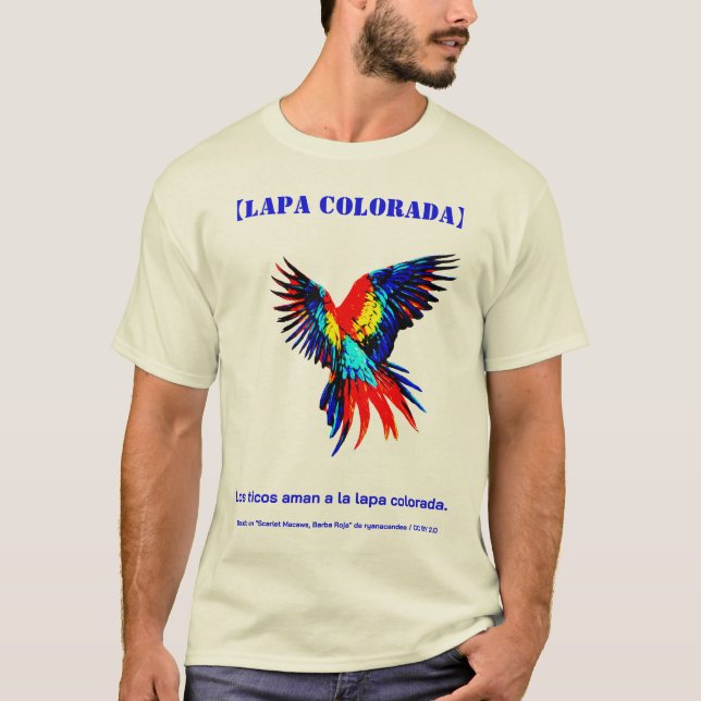 Camiseta Radiant Flight Macaw(Spanish)2 (Frente)