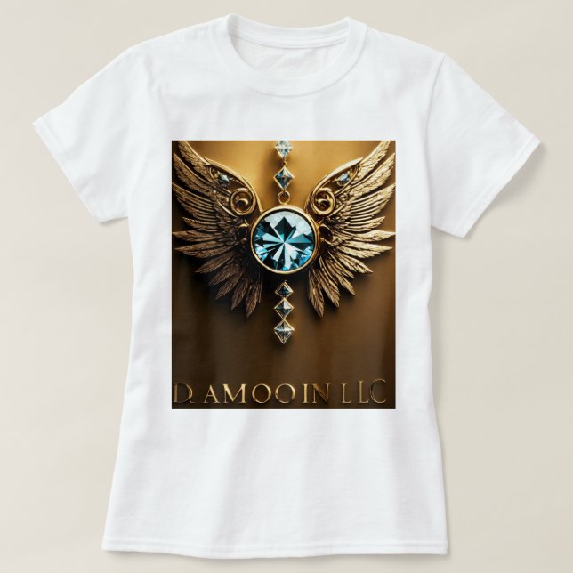 Camiseta radiante "Diamante" (Frente do Design)