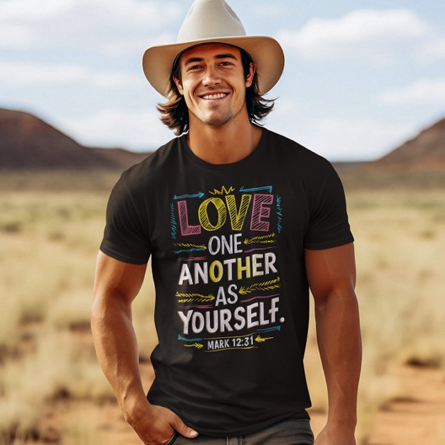 Camiseta Radiar amor, abraçar unidade (Criador carregado)