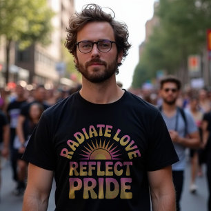 Camiseta Radiate Love Reflete Orgulho LGBTQ+ T-Shirt