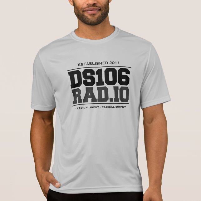 Camiseta Radical de DS106RAD.IO do radical no t-shirt para (Frente)