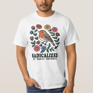 Camiseta Radicalizado Pela Citação De Decência Básica
