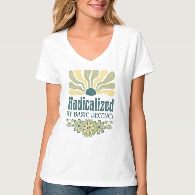 Camiseta Radicalizado por decência básica (Frente)