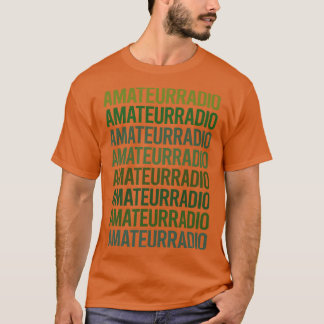 Camiseta Rádio Amador de Rádio Amador de Texto Verde