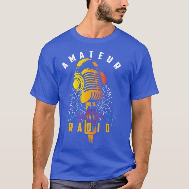 Camiseta Rádio amador diafragma Legal de ham (Frente)
