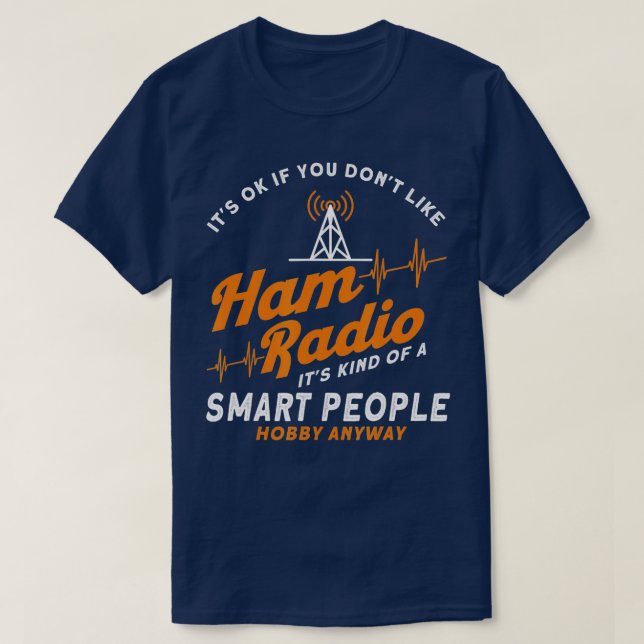 Camiseta Rádio amador Smart Pessoas Hobby Enfim Ham Rádio (Frente do Design)