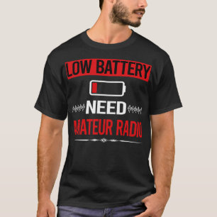 Camiseta Rádio Amatador de Bateria Baixa Rádio Ham