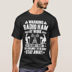 Camiseta Rádio Amateur Operador De Rádio Ham No Trabalho